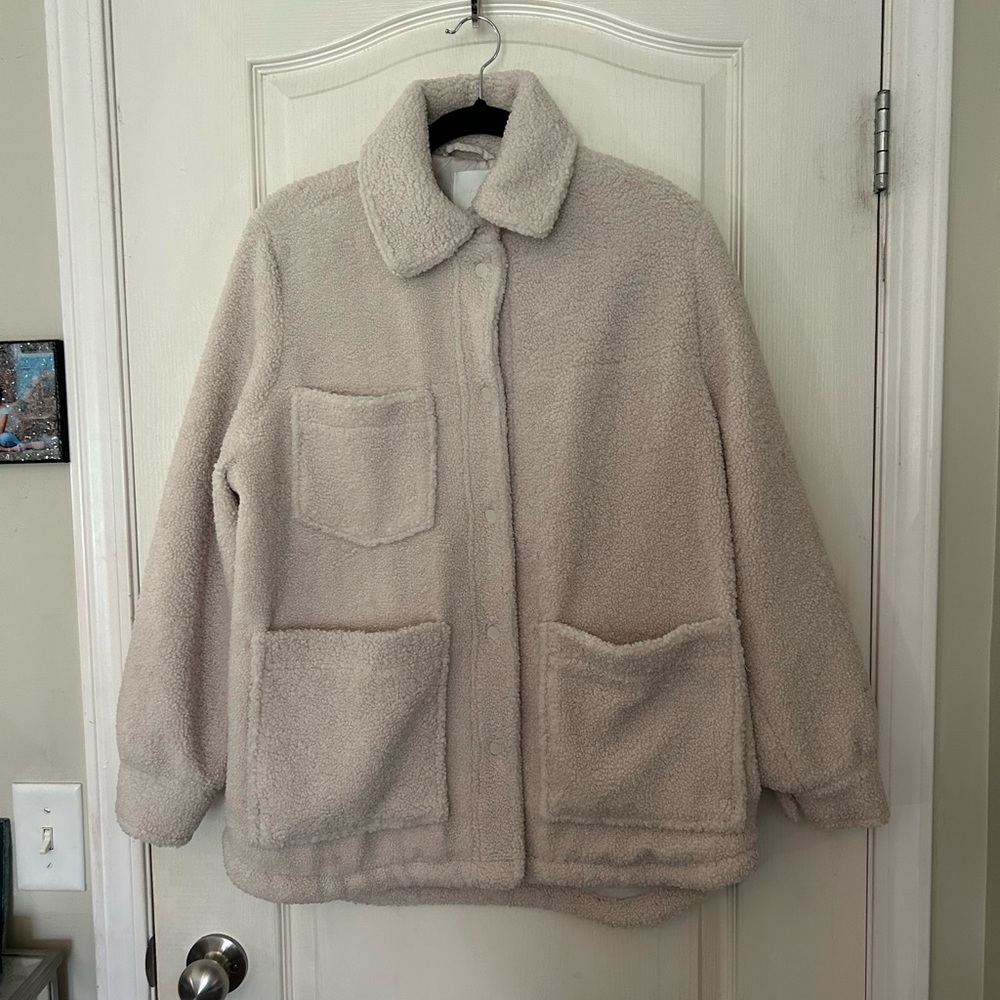 H&M Sherpa Shacket
